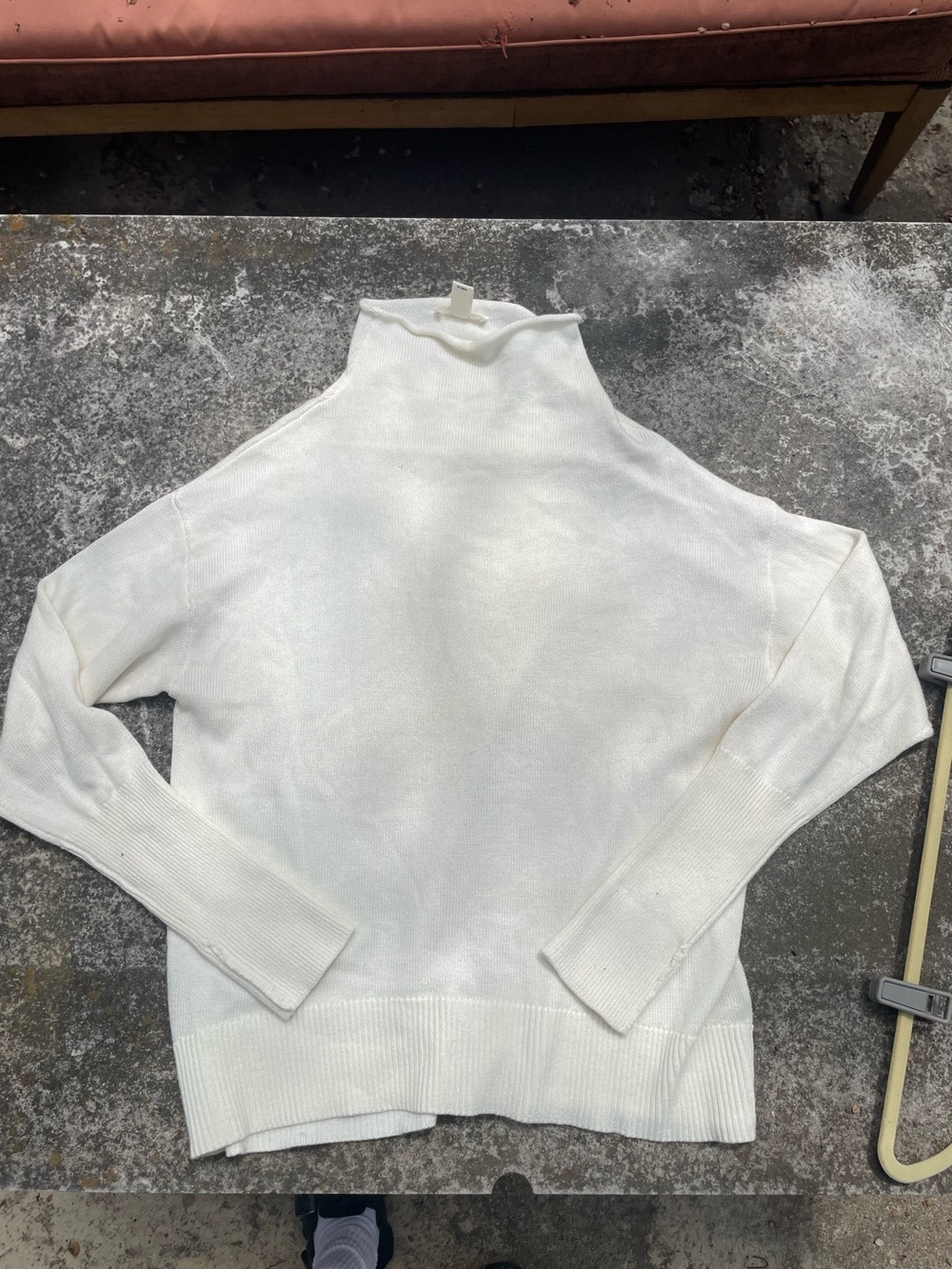 Westbound cream oversized turtleneck sweater